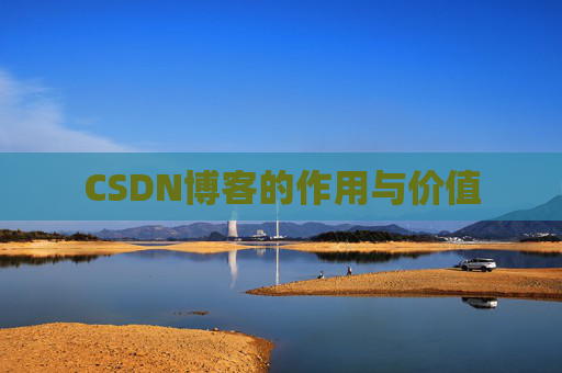 CSDN博客的作用与价值